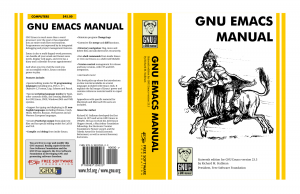Richard Stallman GNU Emacs Cover