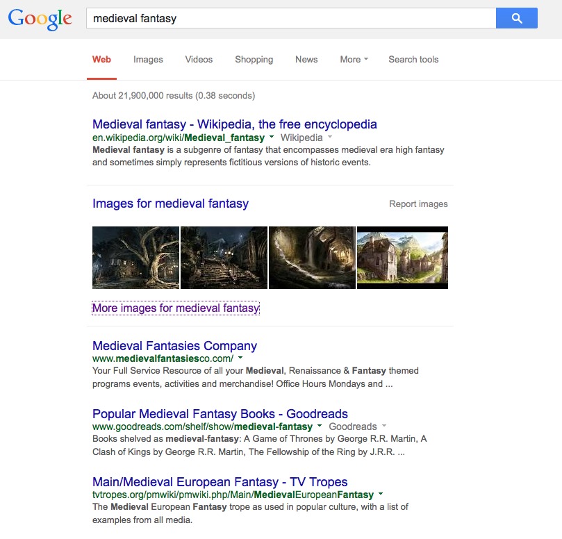 google search medieval fantasy